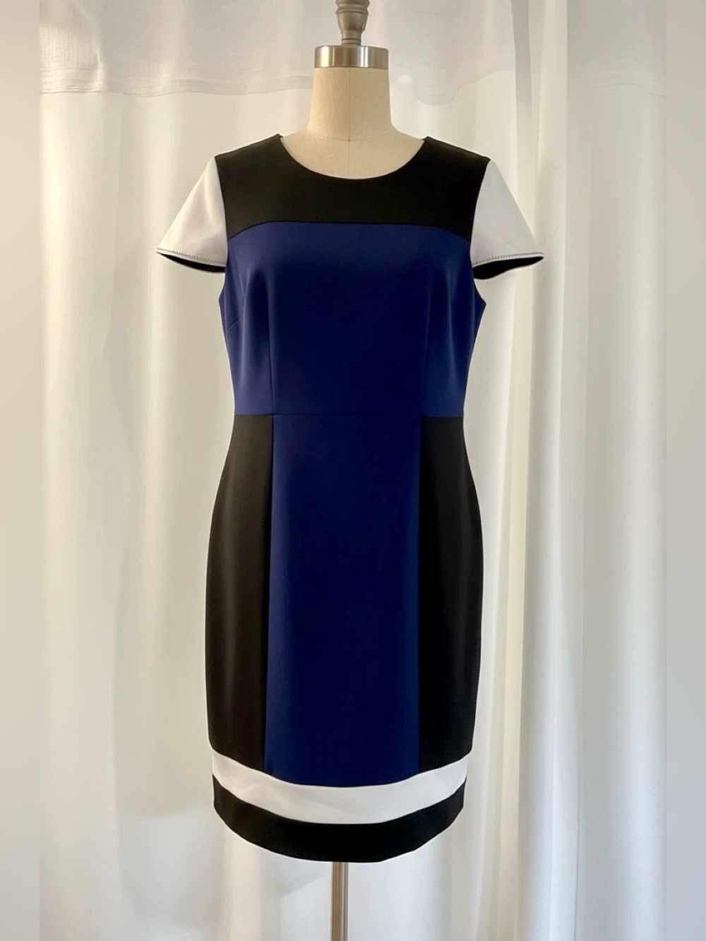 Jonathan Simkhai Colorblock Dress Wedding Guest Office Classic Closet Staple